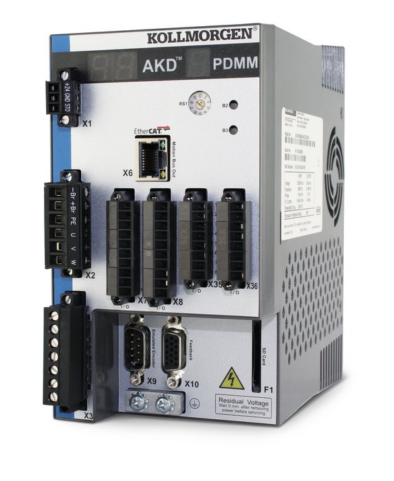 Brousicí stroje s polovinou servozesilovačů 
Servozesilovače řady AKD od firmy KOLLMORGEN vykonávají u společnosti Bottero Group nejrůznější funkce